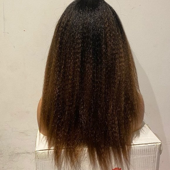 Human hair kinky wig